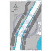 British Admiralty Nautical Chart  3454: New York Hudson River Hoboken to Edgewater